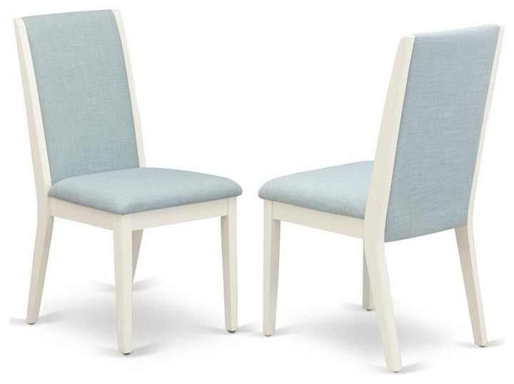 6-Piece Dinette Sets, Table, 4 Chairs With Baby Blue and Bench