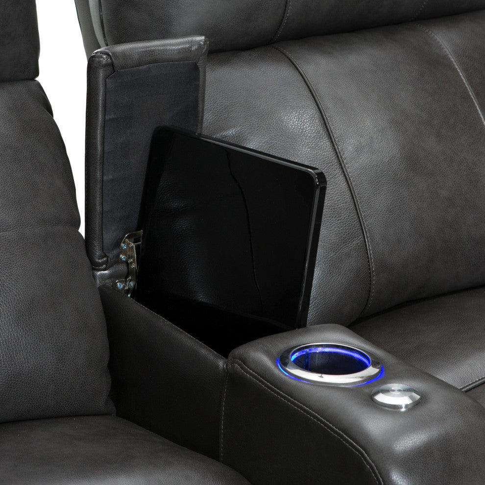 Seatcraft Monterey Home Theater Seating, Dark Gray, Row of 1