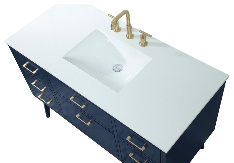 Home Living 48" Bathroom Vanity, Blue