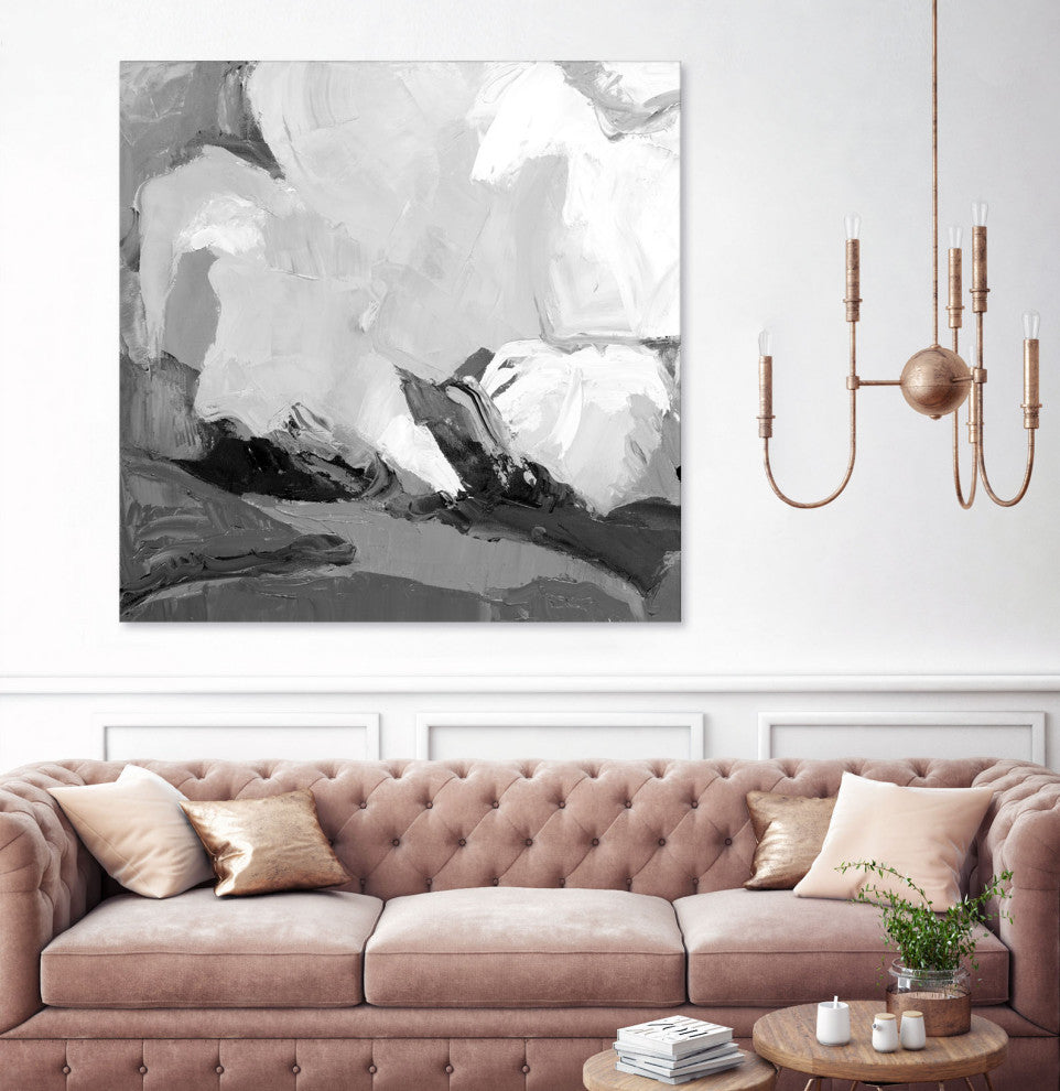 Meadow Vally Fire V1 - 54 x 54 by Julie Devine