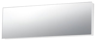 ET2 E22794 Embosse 24" W x 7" H Modern Rectangular Frameless - Polished Chrome