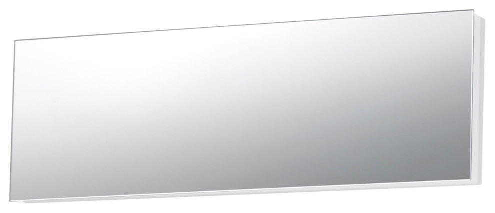 ET2 E22794 Embosse 24" W x 7" H Modern Rectangular Frameless - Polished Chrome