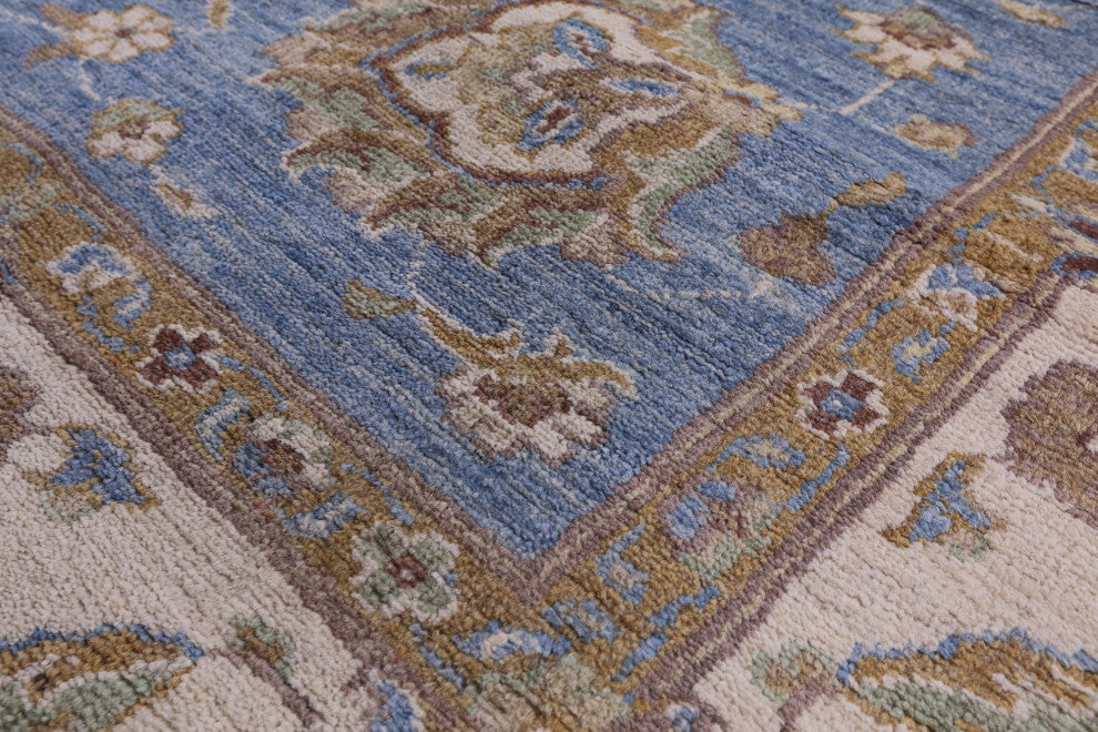 6' 5" X 9' 4" Turkish Oushak Handmade Wool Rug - Q12813