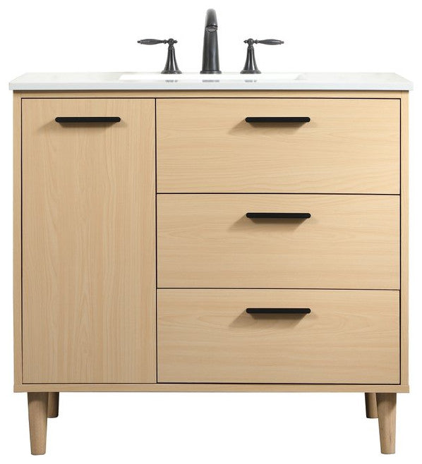 Bailey 36" Bathroom Vanity, Maple
