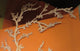 Tall Large 30"x50" Tree Branch Metal Wall Art, Cream White Cottage Distressed