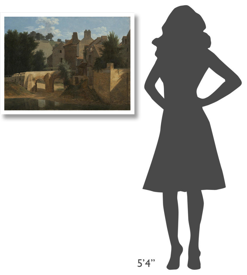 "View in the Ile-de-France" Digital Paper Print by Jean-Victor Bertin, 34"x26"