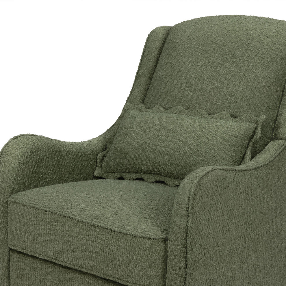 Devon Recliner and Swivel Glider, Olive Boucle