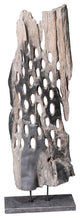 Industrial Wood Abstract Art Weathered Grey - Grey