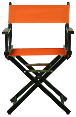 018" Director's Chair Black Frame-Tangerine Canvas
