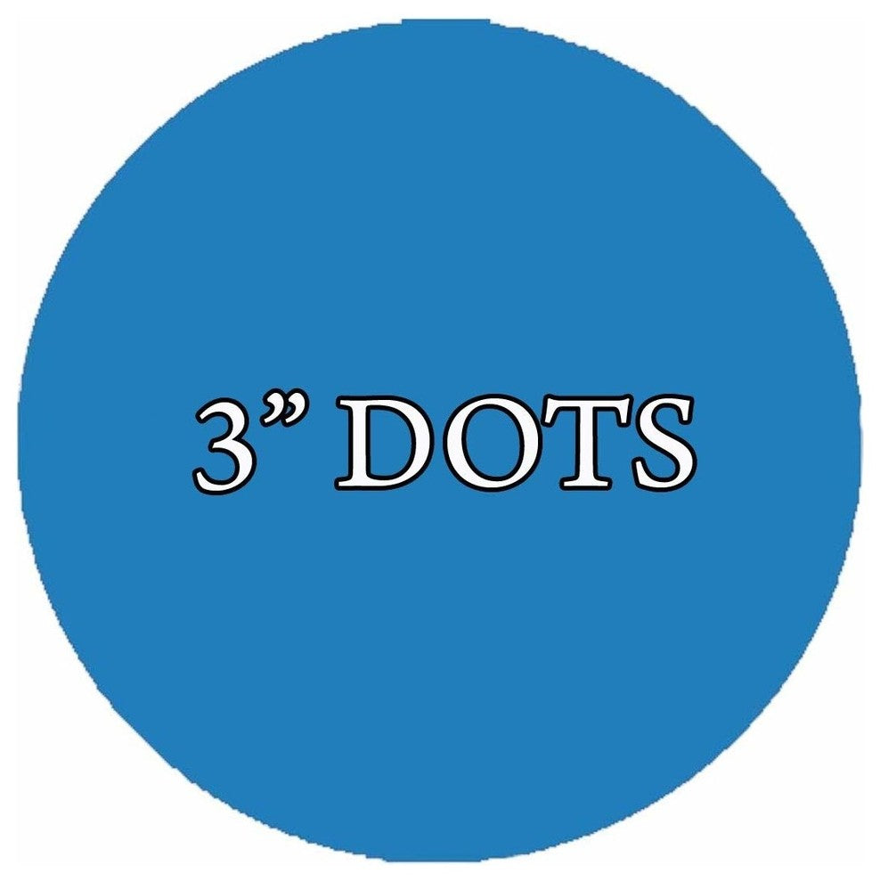 VWAQ 20 Polka Dot Wall Decals, 3" Peel and Stick, Sky Blue