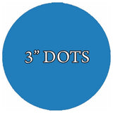 VWAQ 20 Polka Dot Wall Decals, 3" Peel and Stick, Sky Blue