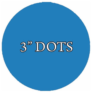 VWAQ 20 Polka Dot Wall Decals, 3" Peel and Stick, Sky Blue