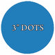 VWAQ 20 Polka Dot Wall Decals, 3" Peel and Stick, Sky Blue