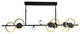 Itzayana 32-Watt Integrated LED and 2-Light Black Island Pendant