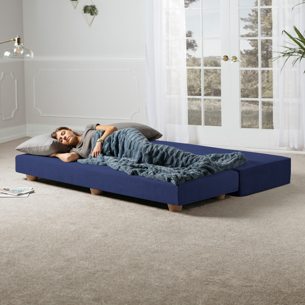 Alon Daybed Queen Size Convertible Sleeper, Indigo