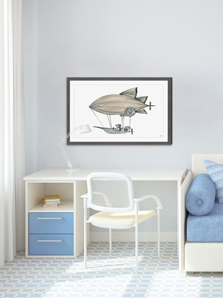 "Voyager" Framed Painting Print, 36"x24"