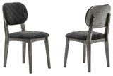 Katelyn Midnight Open Back Dining Chair, Set of 2