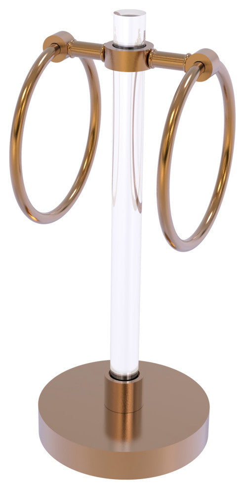 Clearview Vanity Guest Towel Ring, Brushed Bronze