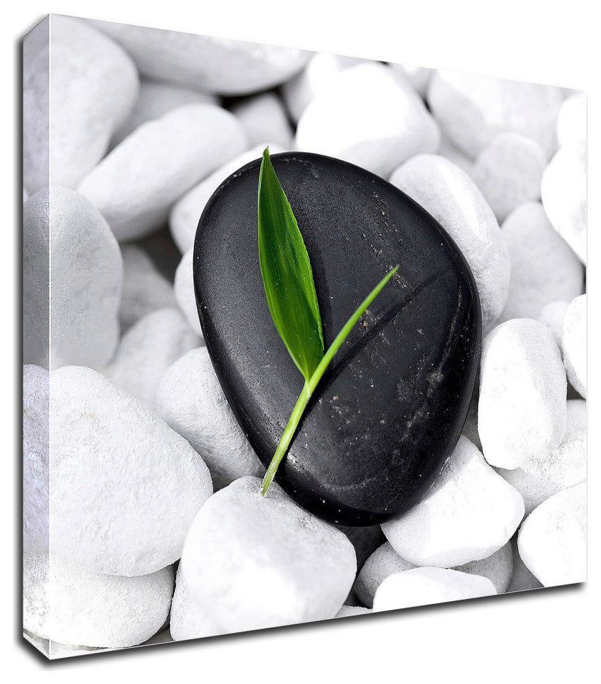 "Zen Stone" by PhotoINC Studio, Print on Canvas, 24"x24"
