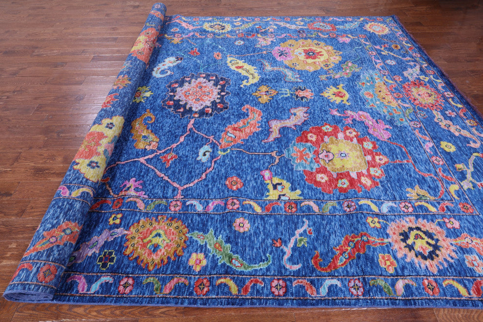 10' 3" X 13' 9" Turkish Oushak Handmade Wool Rug - Q16103