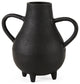 Cyrus 8.7Lx4.7Wx8.3H Black Two handled Vase Decorative Object