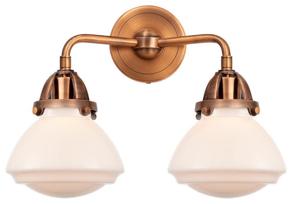 Innovations 288-2W-AC-G321 2-Light Bath Vanity Light, Antique Copper
