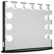 Hollywood Glow Plus Vanity Mirror, Pro Black, Frosted Bulbs, Non-Bluetooth