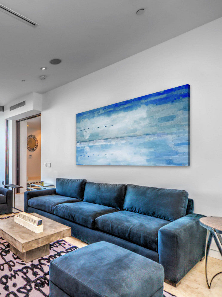 "Huntingdon" Print on Canvas, 24"x12"