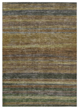 Machine Washable Indoor/Outdoor Chantille ACN1639 Brown 10' x 14' Rug