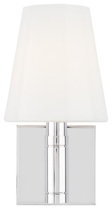 Beckham Classic Square Sconce, Polished Nickel
