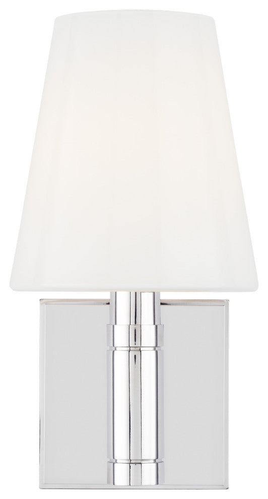 Beckham Classic Square Sconce, Polished Nickel