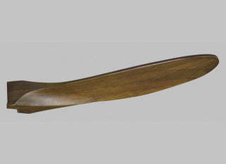 Maverick Outdoor Ceiling Fan Matte White Brushed Steel Dark Walnut Tropical