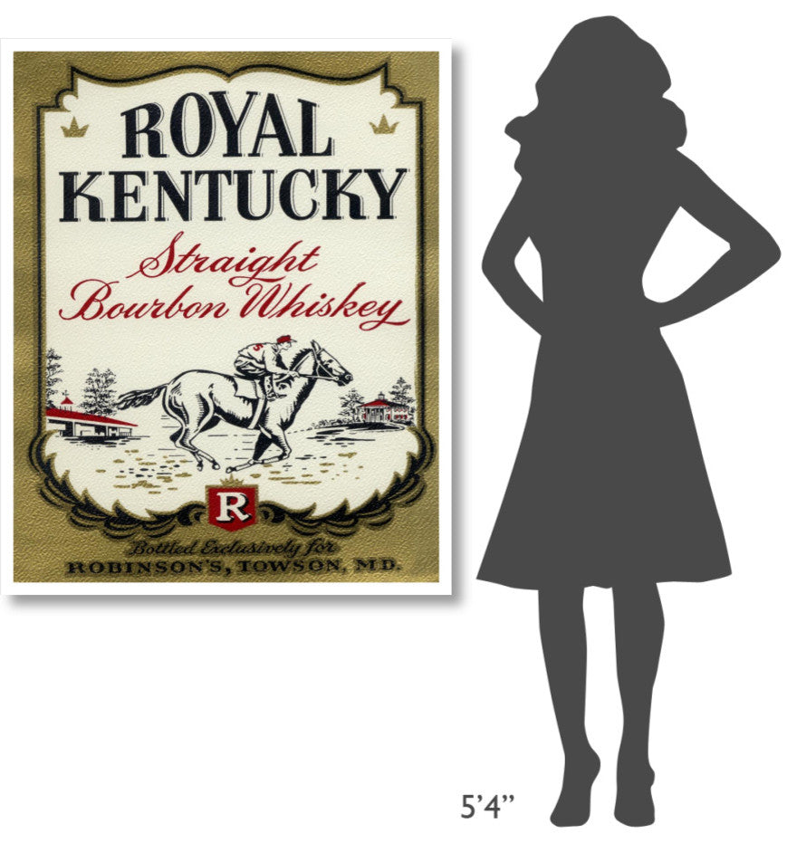 "Royal Kentucky Straight Bourbon Whiskey" Print by Vintage Booze Labels, 37"x46"