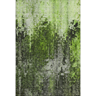 Premium Machine Washable Mayfield AMF581 Green 2'6" x 3'10" Rug