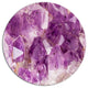 Purple Amethyst Macro, Abstract Large Disc Metal Wall Art, 23"
