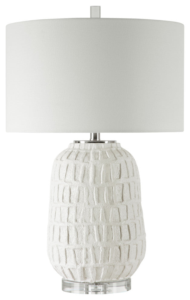 Uttermost Caelina Textured White Table Lamp
