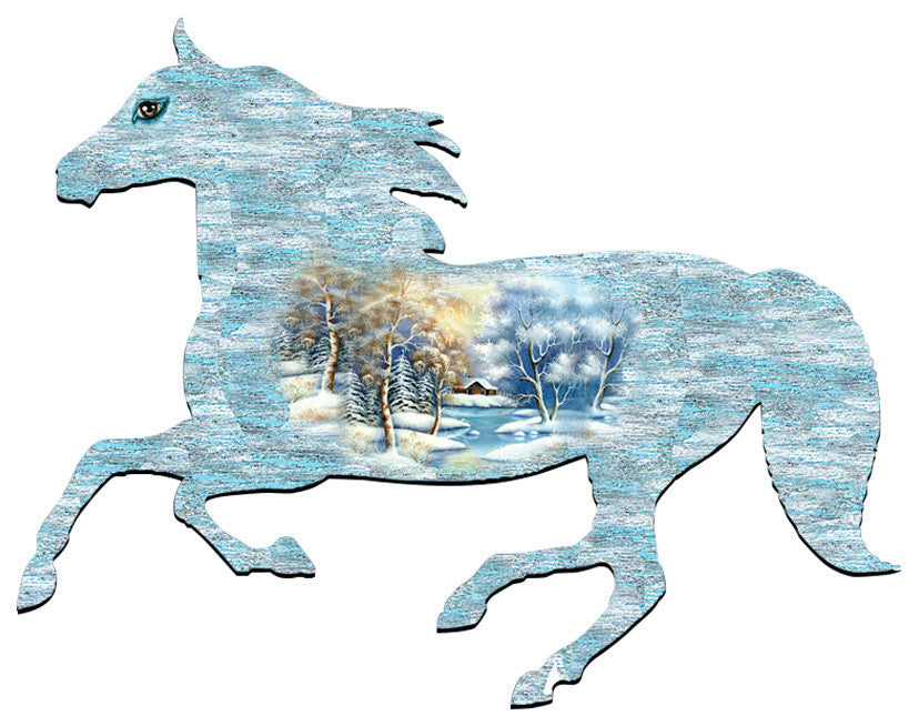 Running Horse Scenic Door Hanger