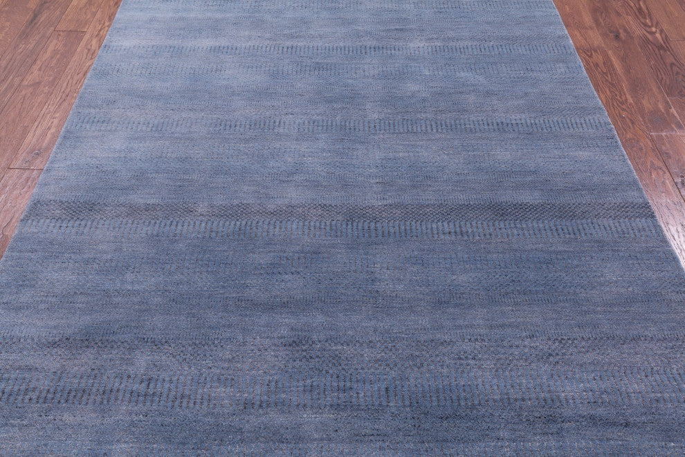 6' 0" X 8' 11" Savannah Grass Wool and Silk Handmade Rug Q11414
