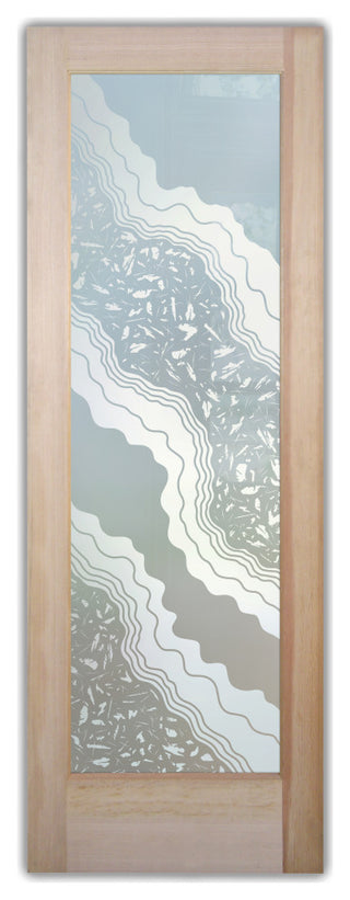 Pantry Door - Metamorphosis Peak - Oak - 24" x 80" - Book/Slab Door