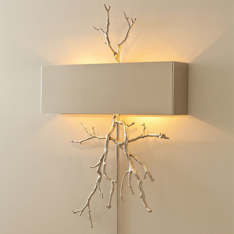 Creative LED Wall Lamp in Forest Style, Living Room, Bedroom, Golden, Cool Light