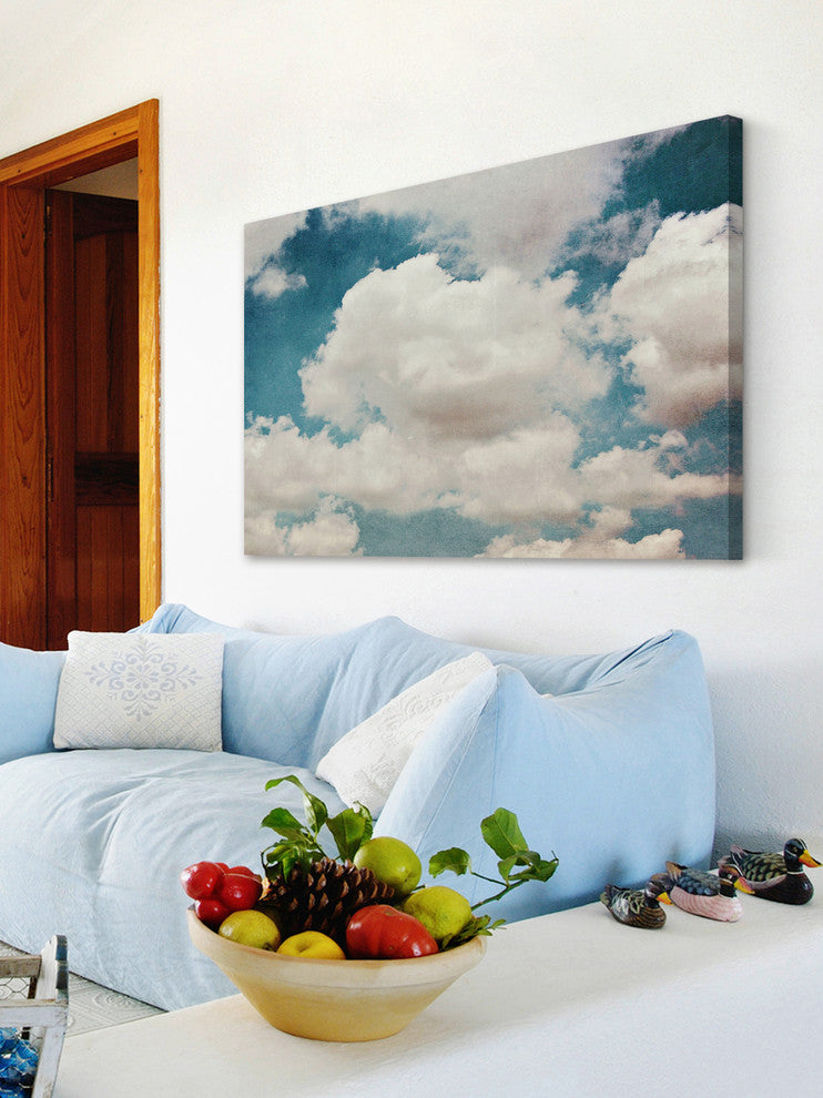 Marmont Hill, "Clouds" Painting Print on Wrapped Canvas, 36x24