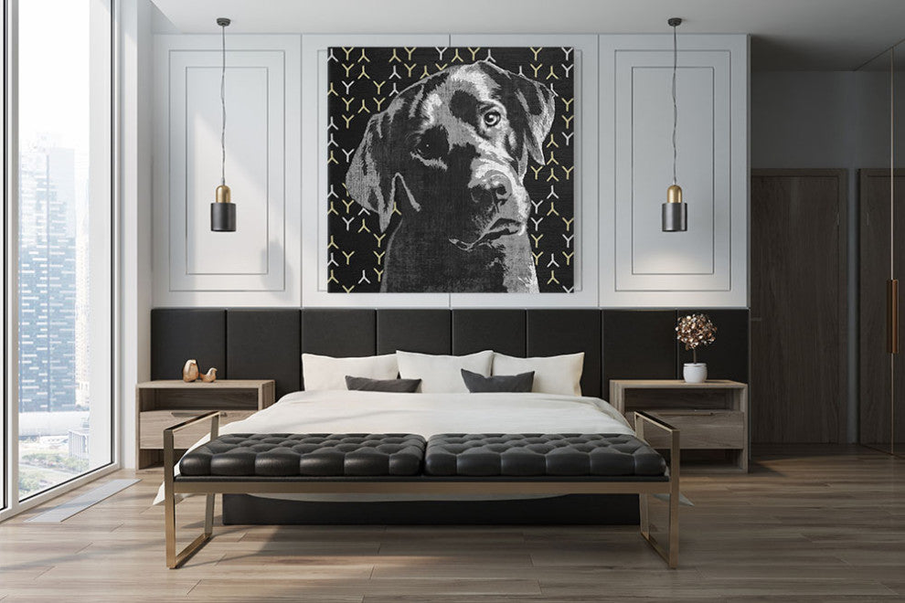 "Lab" Fine Art Giant Canvas Print, 54"x54"