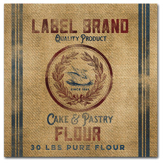 Marcee Duggar 'Cake Flour Burlap Bag' Canvas Art, 18" x 18"