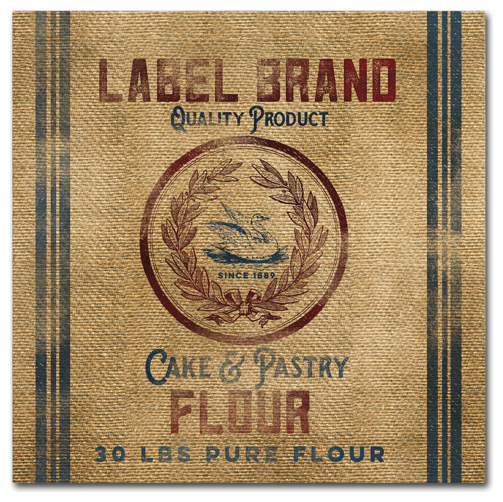 Marcee Duggar 'Cake Flour Burlap Bag' Canvas Art, 18" x 18"
