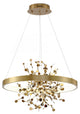 LED Chandelier With Confetti Interior