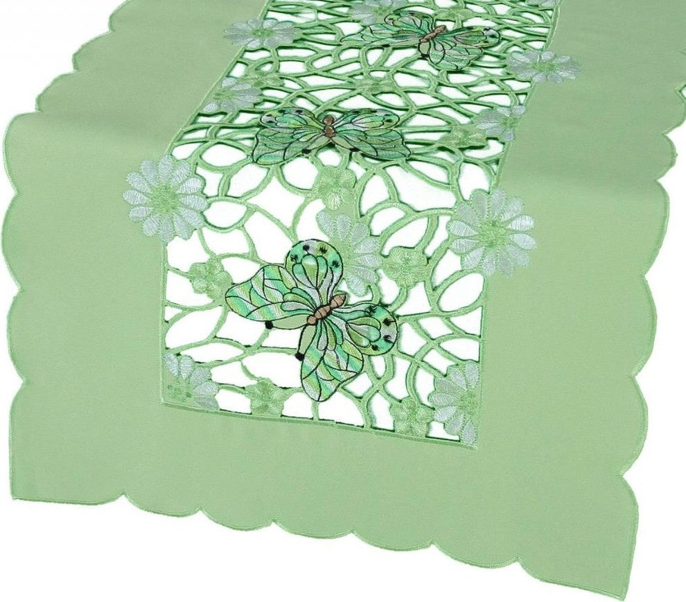 Emerald Mariposa 12"x48" Table Runner