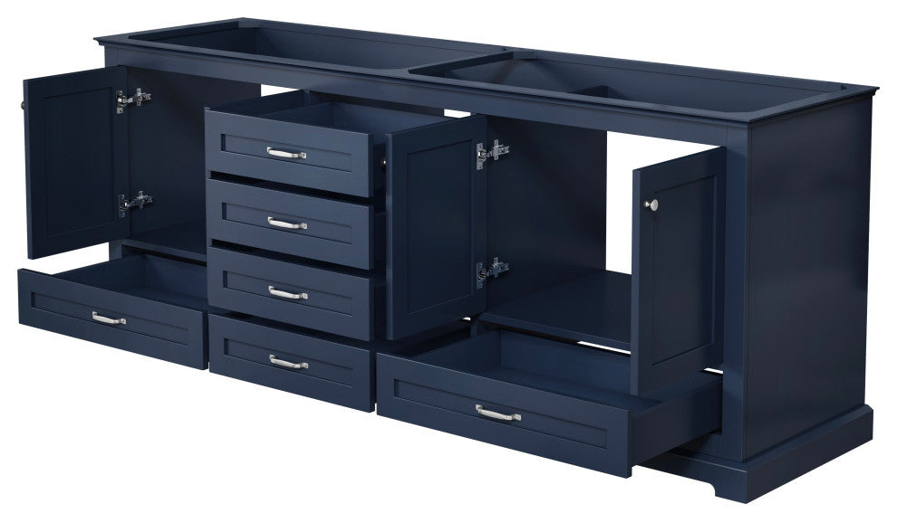 Dukes 80" Vanity Cabinet Only, Navy Blue