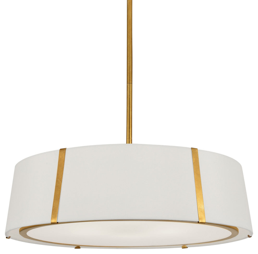 Crystorama Lighting Group FUL-907 Fulton 6 Light 24\"W Chandelier - Antique Gold