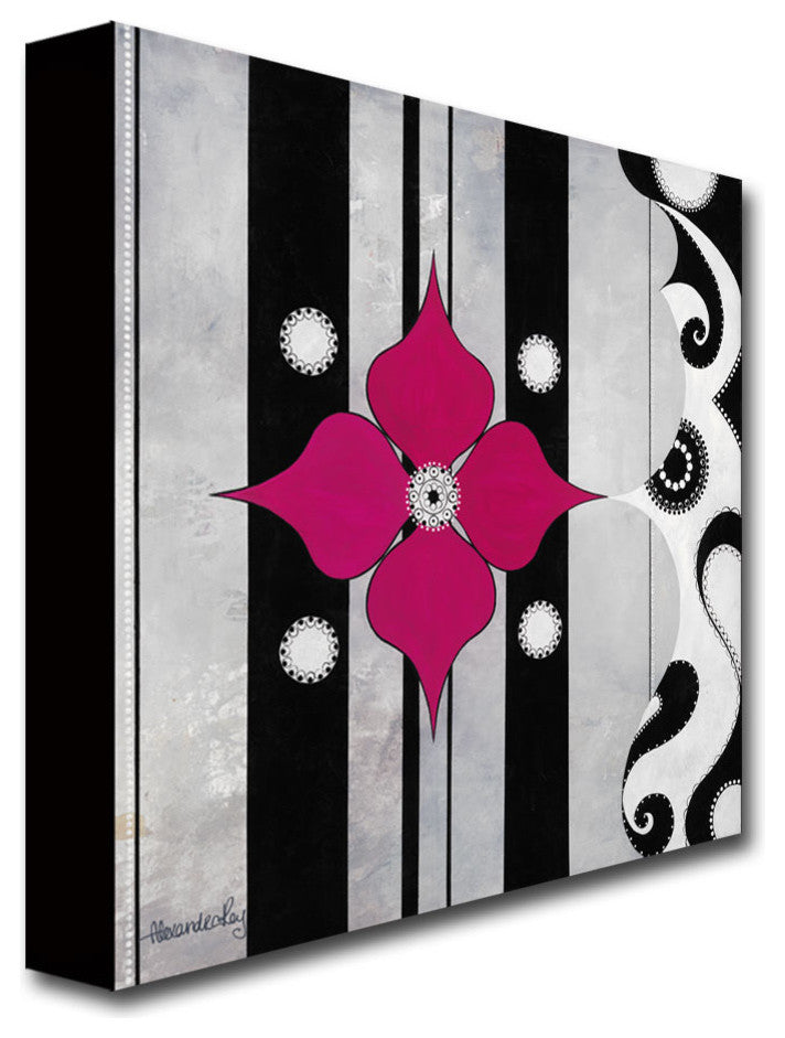 ''Lotus'' Canvas Art by Alexandra Rey, 35" X 35"