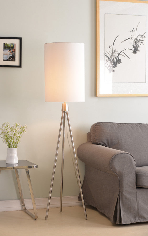 Kenroy 33138BS 1-Light Floor Lamp, Brock
